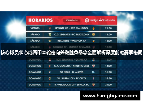 核心球员状态成西甲本轮走向关键胜负悬念全面解析深度前瞻赛季格局 核心球员状态成西甲本轮走向关键胜负悬念全面解析深度前瞻赛季格局